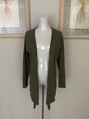 Patagonia Olive Open Front Cardigan